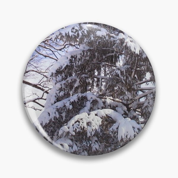 Item preview, Snow Covered Winter Evergreen Tree designed and sold by JariHawk.