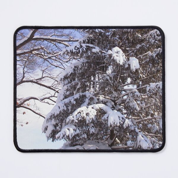 Item preview, Snow Covered Winter Evergreen Tree designed and sold by JariHawk.