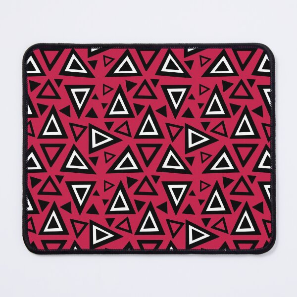 Item preview, Crazy Red White Triangle Pattern designed and sold by palaco210.