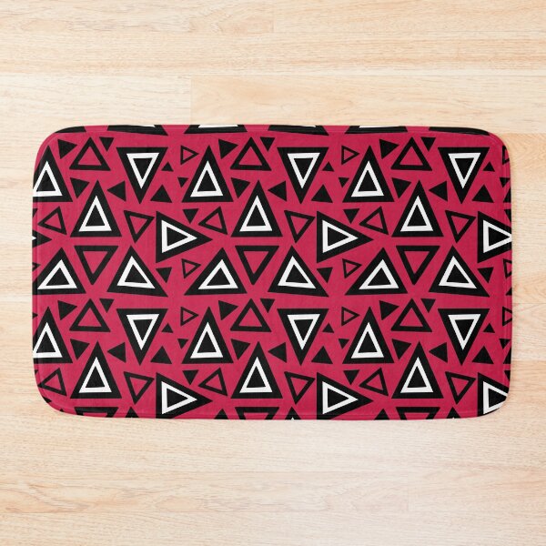 Item preview, Crazy Red White Triangle Pattern designed and sold by palaco210.