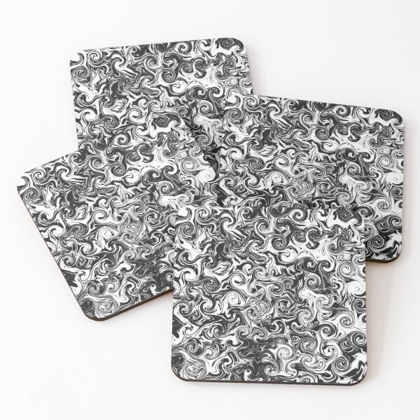 Item preview, Black and white Marble designed and sold by makiandart.