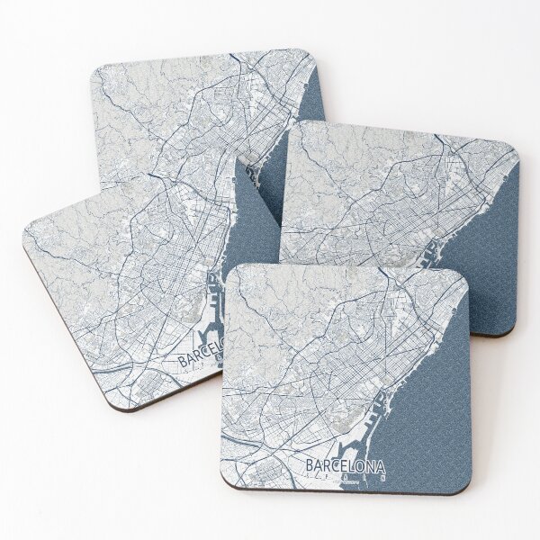 Item preview, Barcelona City Map of Spain - Coastal designed and sold by deMAP.