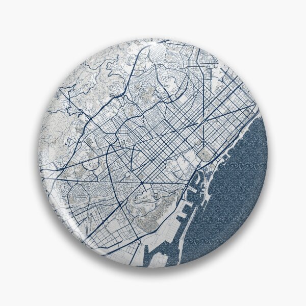 Item preview, Barcelona City Map of Spain - Coastal designed and sold by deMAP.