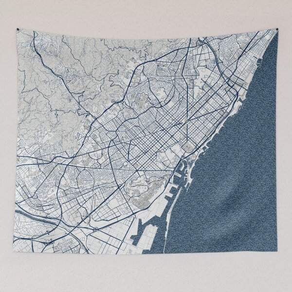 Item preview, Barcelona City Map of Spain - Coastal designed and sold by deMAP.