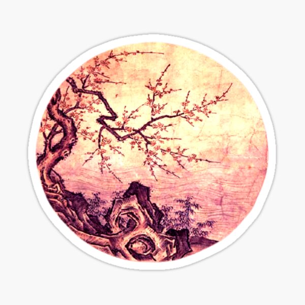 Oriental Illustration Sticker