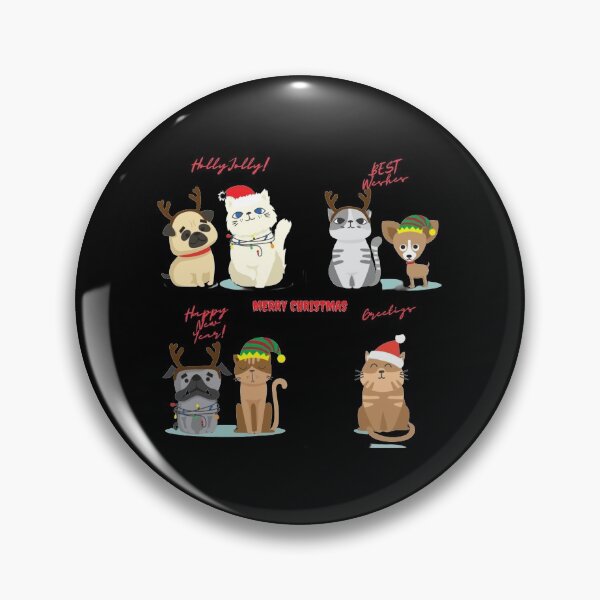 Item preview, Merry Christmas cats and dogs: animals Christmas Party Pajama T-Shirt designed and sold by MARCOS LILI.