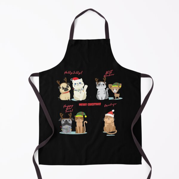 Item preview, Merry Christmas cats and dogs: animals Christmas Party Pajama T-Shirt designed and sold by MARCOS LILI.