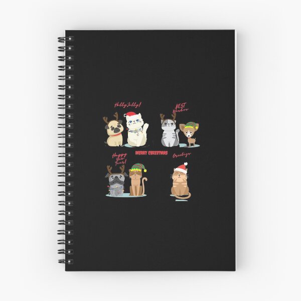 Item preview, Merry Christmas cats and dogs: animals Christmas Party Pajama T-Shirt designed and sold by MARCOS LILI.