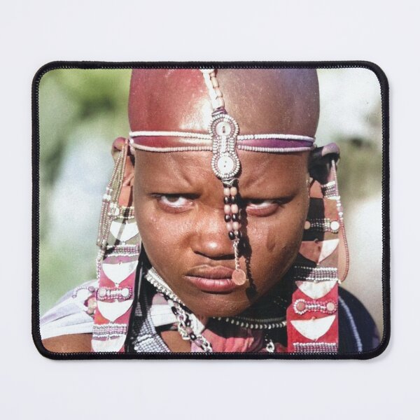 Item preview, Colorized Maasai Warrior Portrait designed and sold by JerryFrank.