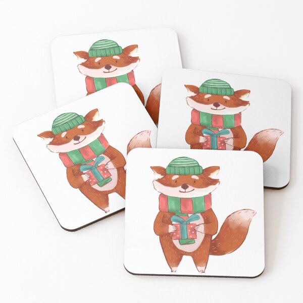 Item preview, Christmas Running Foxes  designed and sold by VarietyYOU.