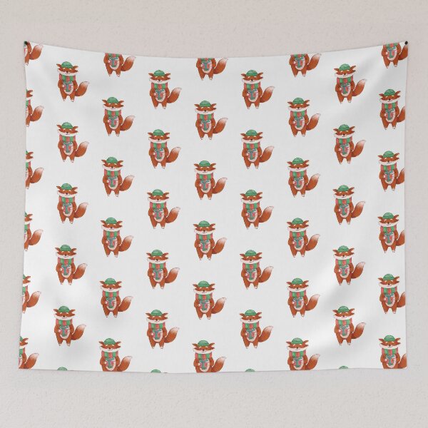 Item preview, Christmas Running Foxes  designed and sold by VarietyYOU.