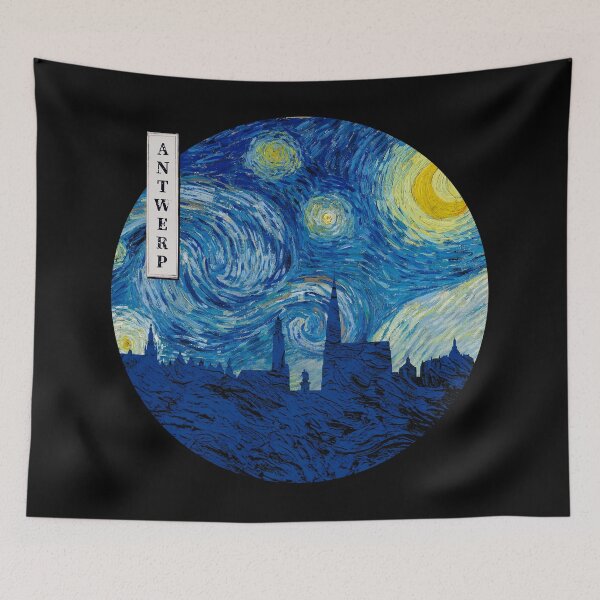 Item preview, Antwerp Starry Night Van Gogh Circle designed and sold by DFerraz.