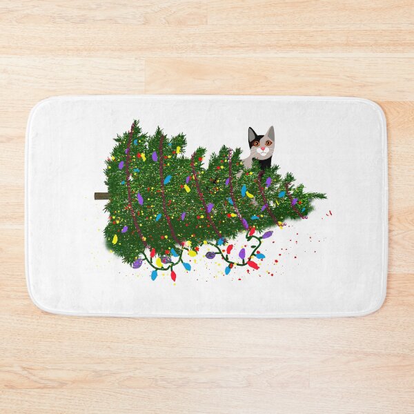 Item preview, Christmas Tree Down by Cat funny designed and sold by Cedarrue.