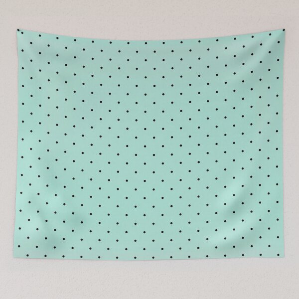 Item preview, Black Polka Dots Over Green Background. Green Black Polka Dots designed and sold by silviaol.