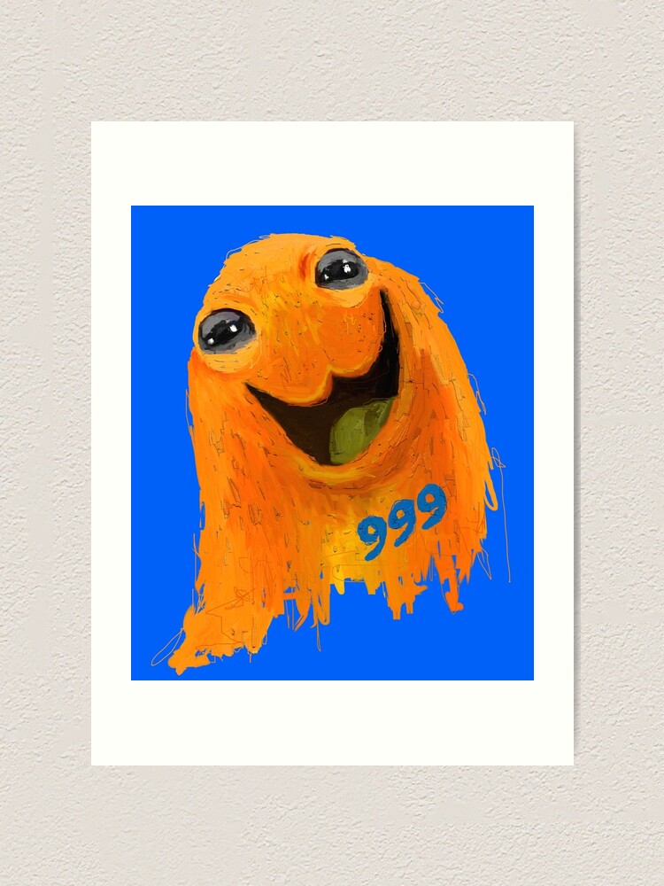 SCP 999 The Tickle Monster - hug monster slime chibi kawaii cute cartoon  art design Greeting Card for Sale by Holymayo Art