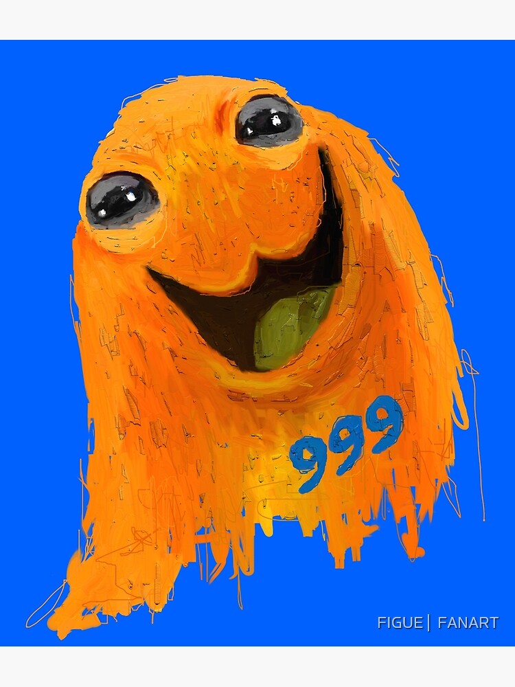 SCP-999 orange blob tickle monster Postcard for Sale by