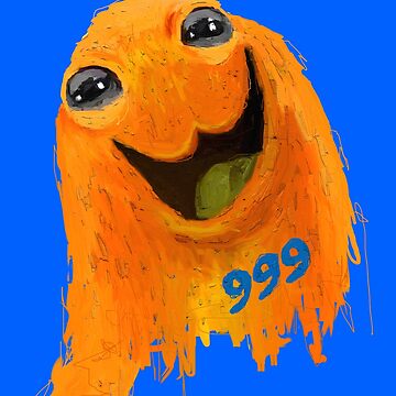 SCP-999 orange blob tickle monster Postcard for Sale by