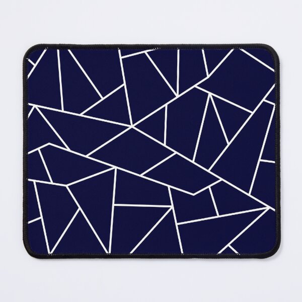 Item preview, Navy Blue Mosaic Lines designed and sold by rewstudio.
