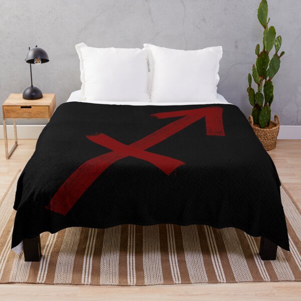 Item preview, Red Sagittarius on black paper designed and sold by JJLosh.