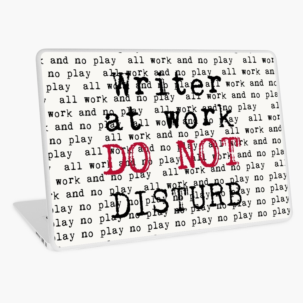 Writer at Work Laptop Skin