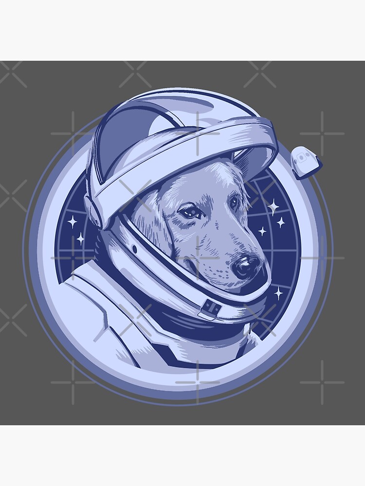 "American Spacex Dog" Poster for Sale by sketchboy01 Redbubble