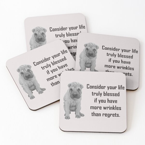 Item preview, Blessed Life: Consider your life truly blessed if you have more wrinkles than regrets designed and sold by SomeGuyLou.