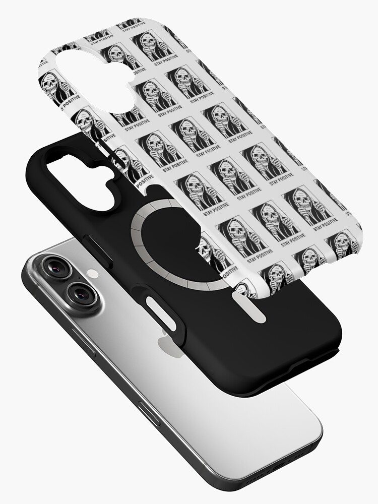 Thumbnail 2 von 4, iPhone-Hülle, Bleiben Sie positiv, Reaper, wasserdichter Aufkleber, Hydroflasche designt und verkauft von Wiseth-.