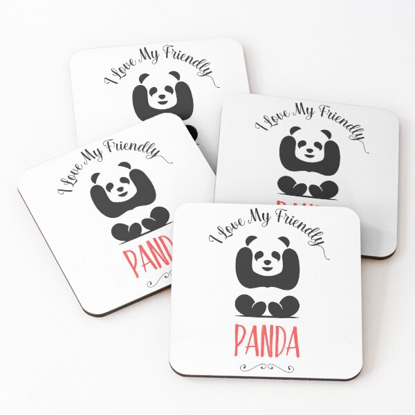 Item preview, I Love My Friendly Panda - Cute Animal Friendly Panda designed and sold by Anderson Ferreira.