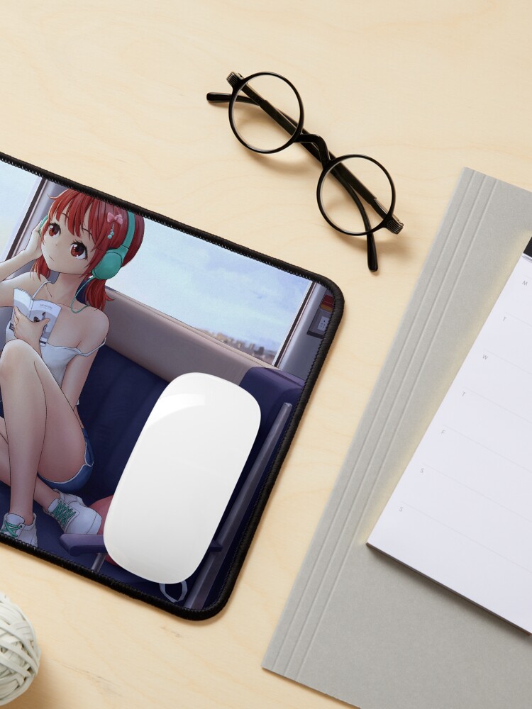 Thumbnail 3 of 5, Mouse Pad, Train Rides Are Relaxing! designed and sold by MattAtDDNet.