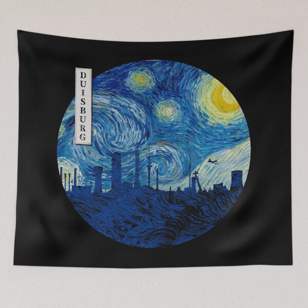Item preview, Duisburg Starry Night Van Gogh Circle designed and sold by DFerraz.