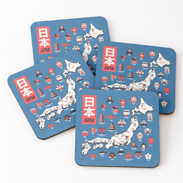 Item preview, Japan Map - Outline Blue designed and sold by VoodooCircus.