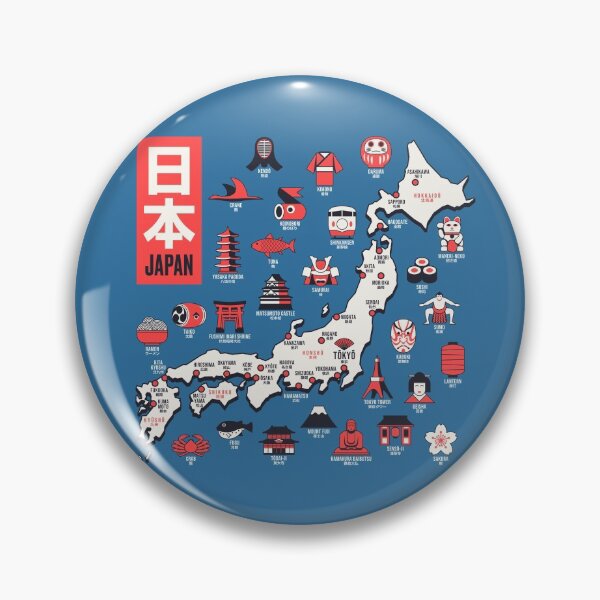 Item preview, Japan Map - Outline Blue designed and sold by VoodooCircus.