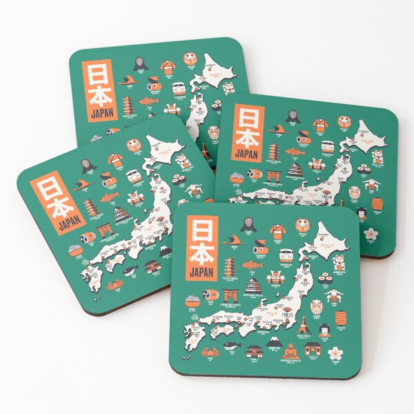 Item preview, Japan Map - Outline Green designed and sold by VoodooCircus.