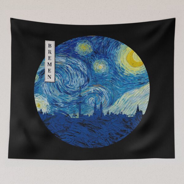 Item preview, Bremen Starry Night Van Gogh Circle designed and sold by DFerraz.