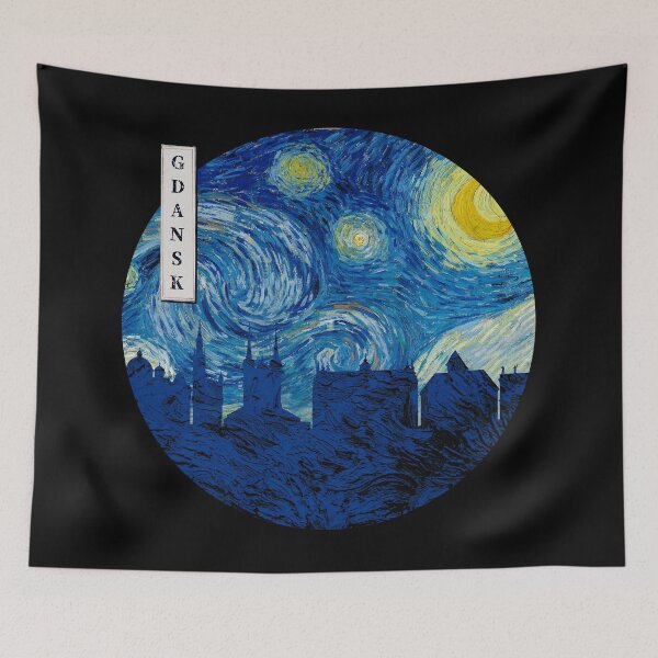 Item preview, Gdansk Starry Night Van Gogh Circle designed and sold by DFerraz.