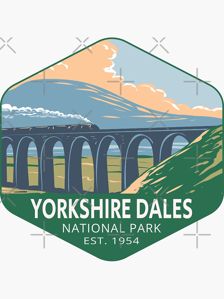 Thumbnail 3 of 3, Sticker, Yorkshire Dales National Park designed and sold by Home-Spirit.