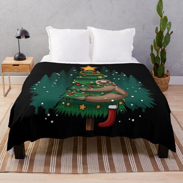 Item preview, Sloth Hugging Tree Merry Christmas designed and sold by angelusdark.