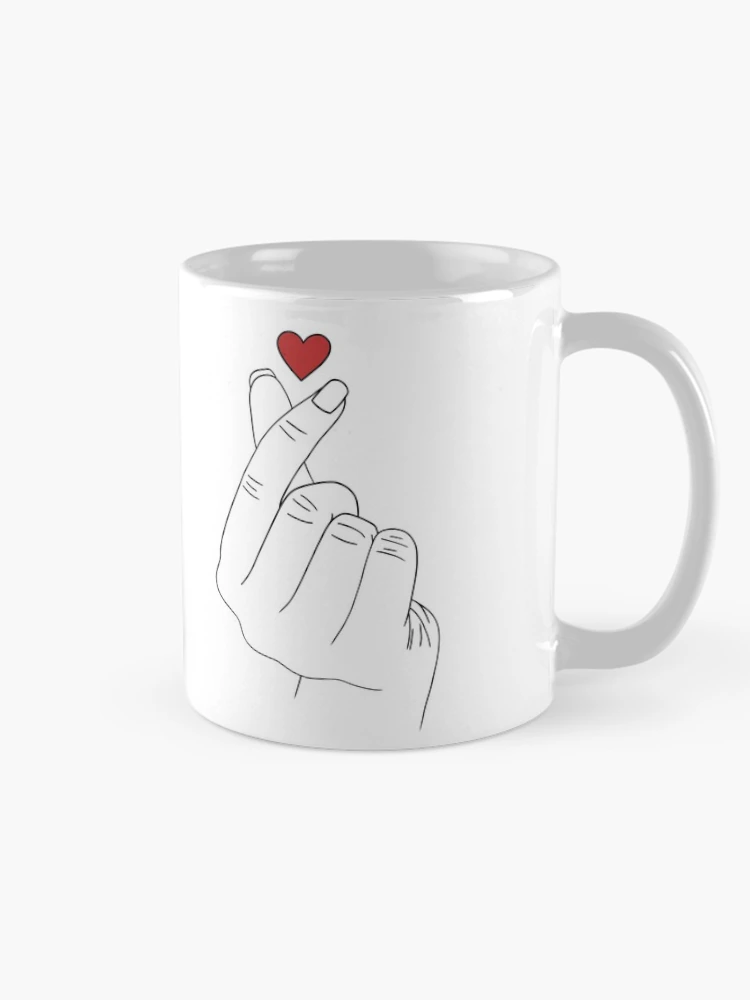 Thumbnail 3 of 6, Coffee Mug, Finger Heart designed and sold by Reeseworks.