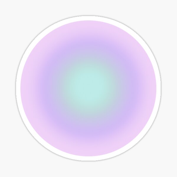 Pop socket danish pastel aura Sticker