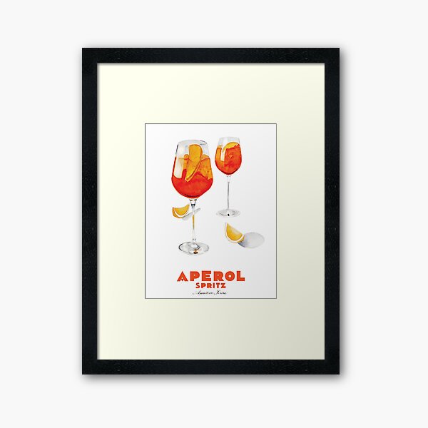Aperol Spritz Framed Art Print