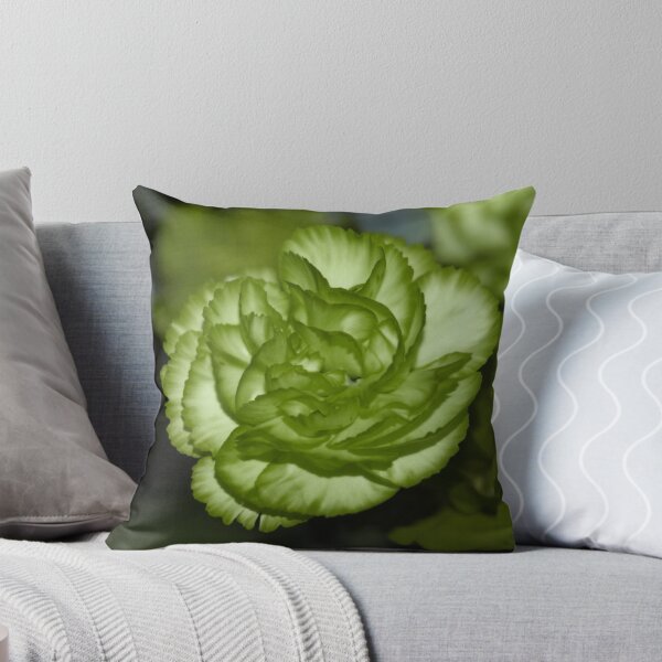 Item preview, Sage Green Carnation Flower in Full Bloom designed and sold by JariHawk.