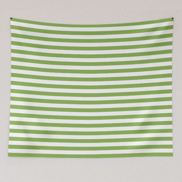 Item preview, PANTONE COLOUR OF THE YEAR 2017|GREENERY STRIPES HORIZONTAL designed and sold by ozcushionstoo.