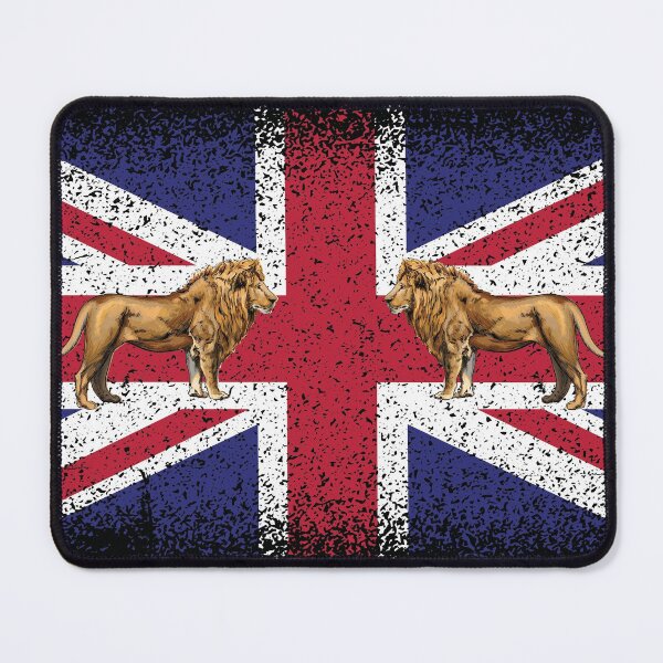 Artikelvorschau,  Grunge Union Flag des Vereinigten Königreichs mit Löwen entworfen und verkauft von squalkerTee.