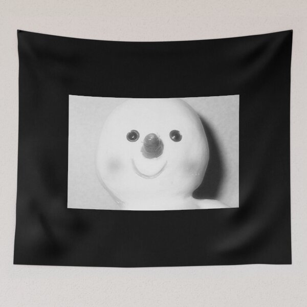 Item preview, Cute Marshmallow Snowman Face Black and White designed and sold by JariHawk.
