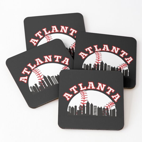 Item preview, Atlanta Baseball Shirt Atlanta Cityscape Skyline Pullover Hoodie designed and sold by Besnier-Rahel.
