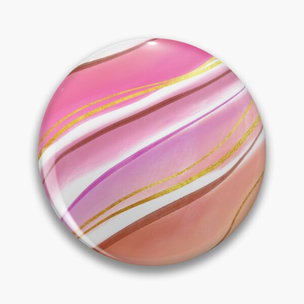 Item preview, Flowy Pink Marble Effect with Gold Tint designed and sold by ojasha.