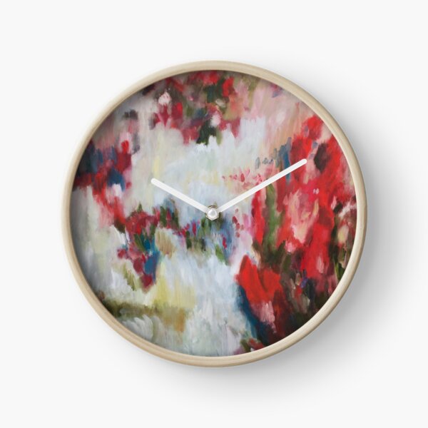 Snowy Meadow Clock