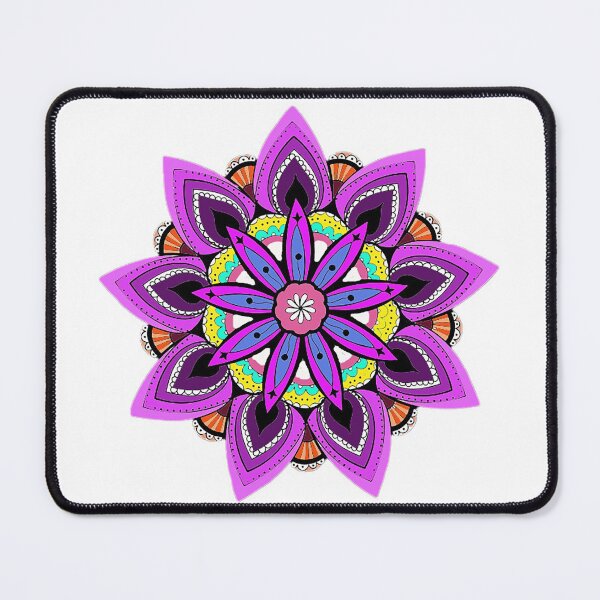 Item preview, flower mandela,1980s crazy colorblock pattern,neon pink  blue yellow pattern,1980s quilt,stained glass,geometric 1980s designed and sold by Nostrathomas66.
