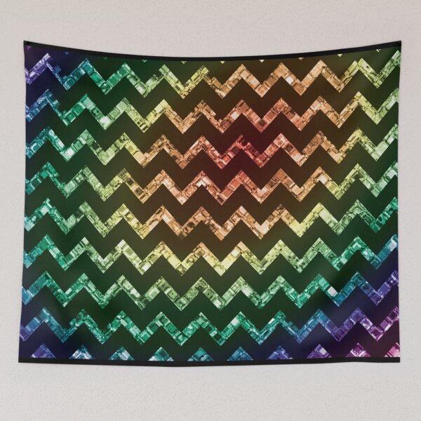 Item preview, Zig Zag Rainbow Pattern designed and sold by Ispeakgeek.