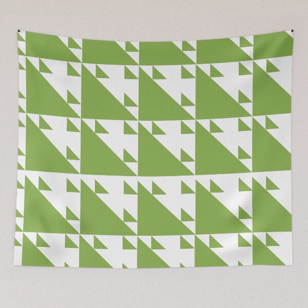 Item preview, PANTONE COLOUR OF THE YEAR 2017|GREENERY TRIANGLES designed and sold by ozcushionstoo.